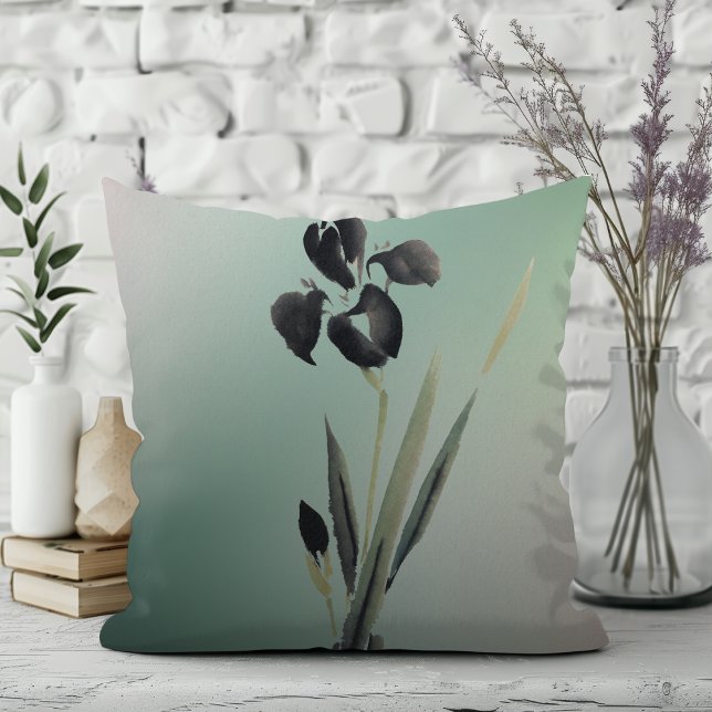 Almofada Íris Japonês Iris Moderno e Elegante Simples (Criador carregado)
