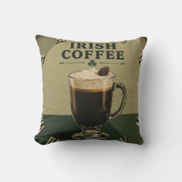 Almofada Irish Coffee Celtic Pub Decor 