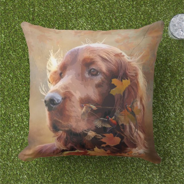 Almofada Irish Setter (Grama)