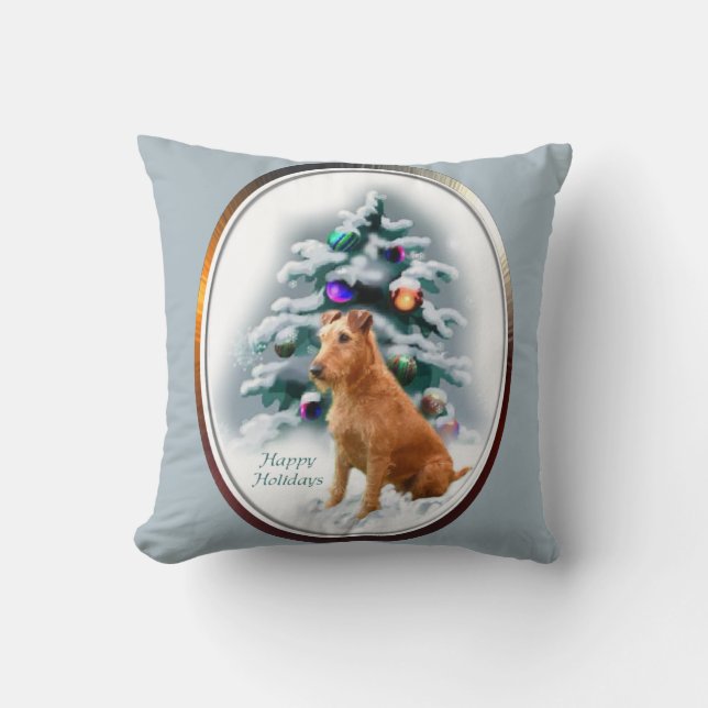 Almofada Irish Terrier Christmas (Frente)