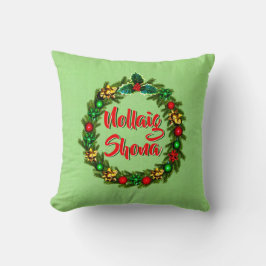 Almofada Irlandês Nollaig Shona Merry Christmas