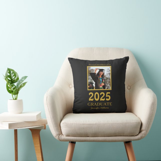 Almofada Irmão orgulhoso formado personalizado (Cadeira)