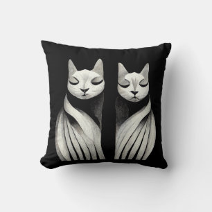 Almofada irmãos felinos das irmãs Serene elegant cat