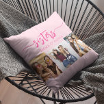 Almofada Irmãs Rosa Quente 3 Colagem Fotográfica Mantendo P<br><div class="desc">Celebrar a Irmandade com o Travesseiro decorativo de presentes das Irmãs Quentes Rosa 3. Este travesseiro personalizado apresenta um vibrante design cor-de-rosa quente e uma bela colagem organizada de três fotos queridas, capturando momentos inesquecíveis compartilhados entre irmãs. Feito com materiais de alta qualidade, adiciona um toque na moda e sentimental...</div>