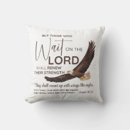 Almofada Isaiah 40:31 Aqueles que Esperam na Escritura do S