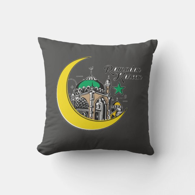 Almofada Islâmica do Ramadan Kareem (Frente)