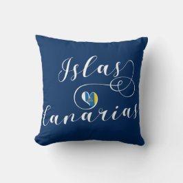 Almofada Islas Canarias, Canary Flag Heart,