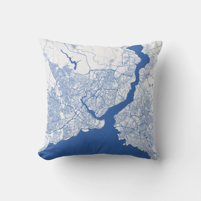 Almofada Istambul Urban Pattern AZUL (Frente)