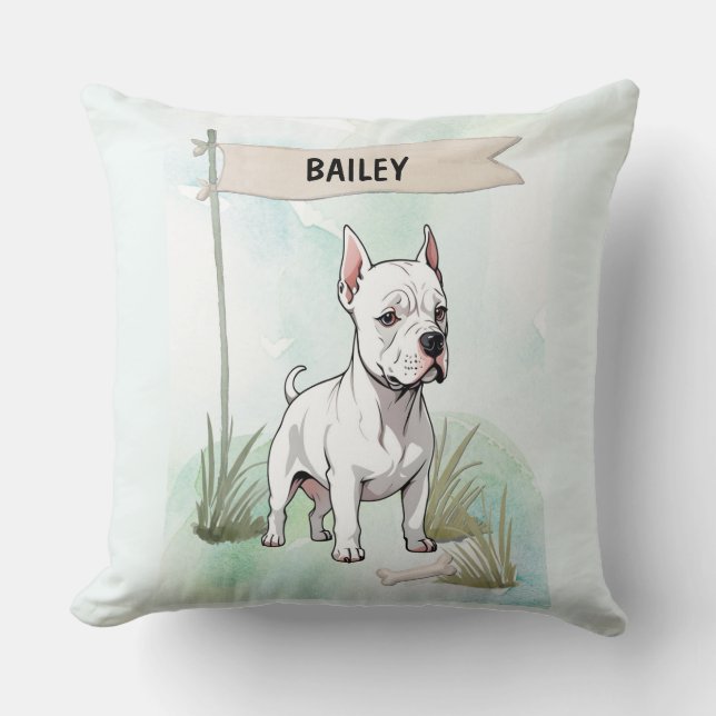 Almofada  Italian Greyhound Watercolor Personalized Dog (Frente)
