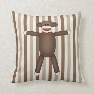 Almofada Itens de Decoração Inicial do Macaco de Choque A
