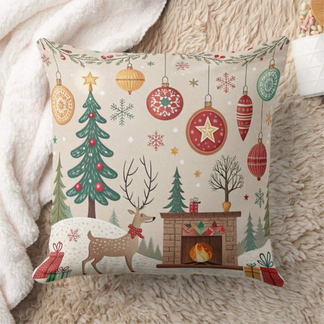Almofada It's Christmas Time cushion Kissen (Cobertor)