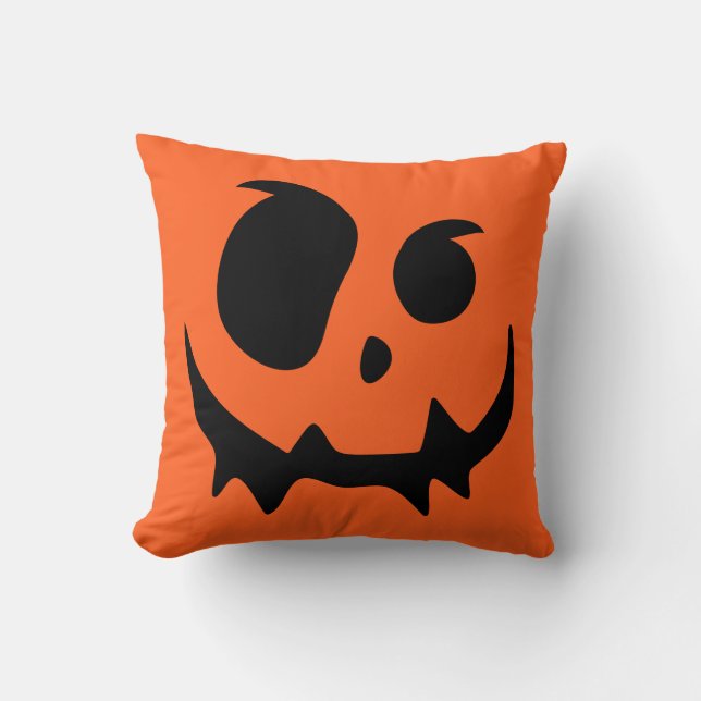 Almofada Jack O Lanterna Travesseiro decorativo de rosto de (Frente)