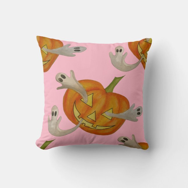 Almofada jack ou lanterna assombrado (Frente)