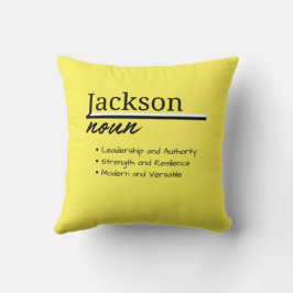 Almofada Jackson, Definição de Nome Personalizado