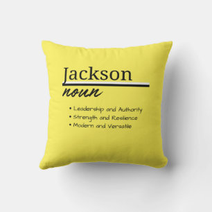 Almofada Jackson, Definição de Nome Personalizado