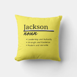 Almofada Jackson, Definição de Nome Personalizado