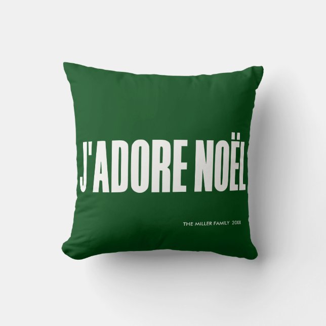 Almofada J'adore Noël! (Frente)