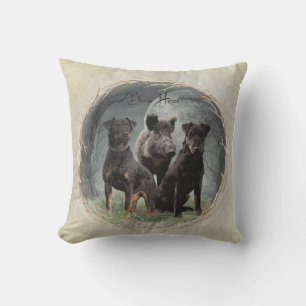 Almofada Jagdterrier, brava tapeçaria cardíaca poster acr