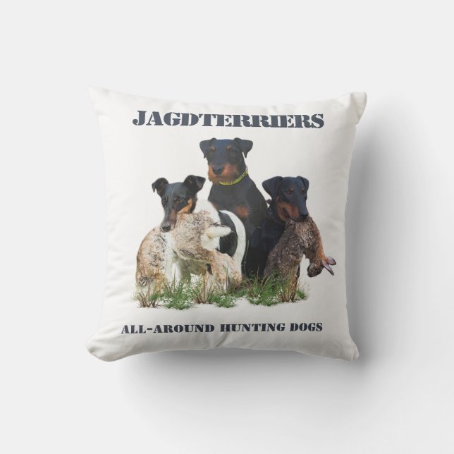 Almofada Jagdterrier Flask T-Shirt (Frente)