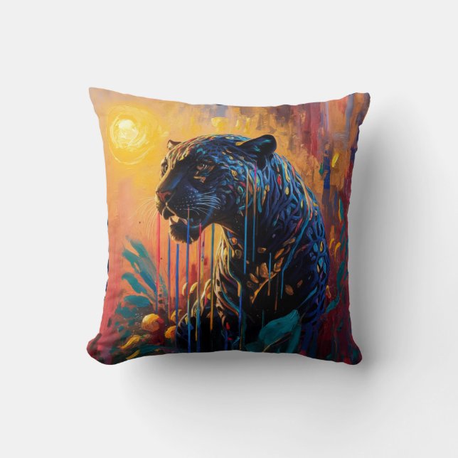 Almofada Jaguar Preto (Frente)