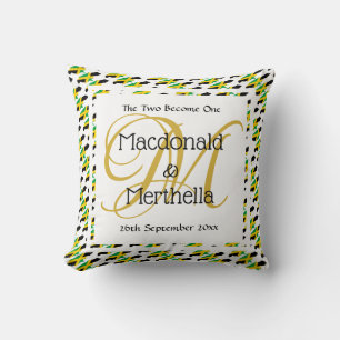 Almofada JAMAICA Personalizado Lembrança de Casamento M