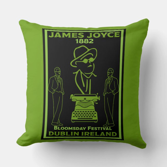 Almofada James Joyce Dublin Irlanda (Frente)