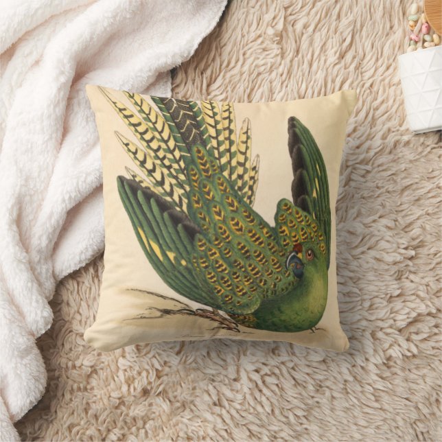 Almofada James Sowerby Ground Parrot, Psittacus terrestris (Cobertor)