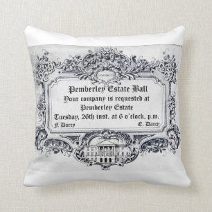 Almofada Jane Austen: Bola da propriedade de Pemberley