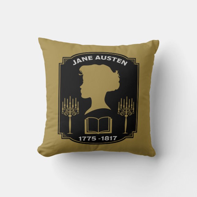 Almofada Jane Austen English Novelist (Frente)