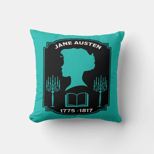 Almofada Jane Austen English Novelist (Frente)