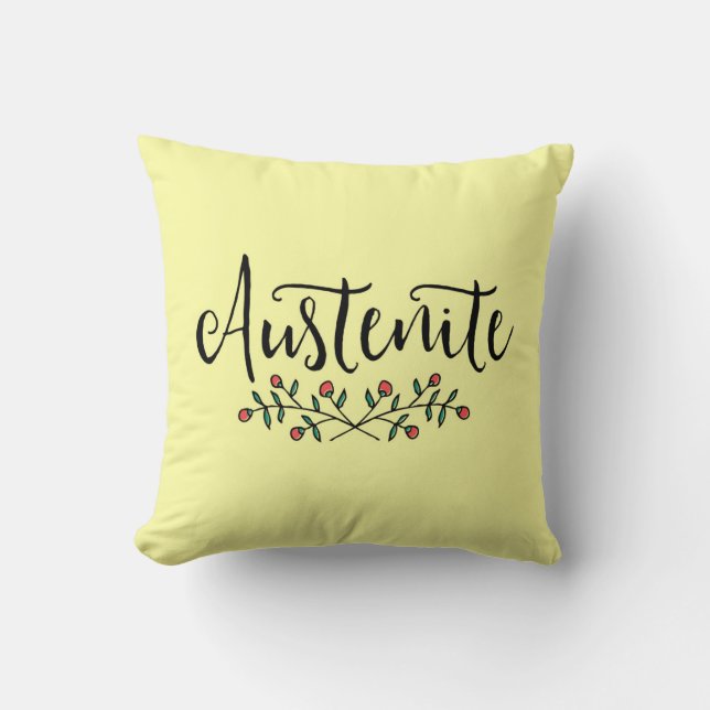 Almofada Jane Austen Floral Austenite (Frente)