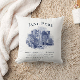 Almofada Jane Eyre - I Love Thornfield - Castle