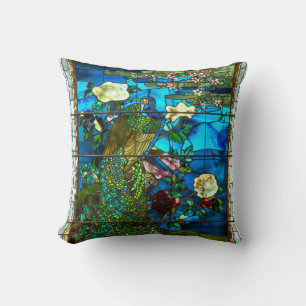 Almofada Janela de vidro com coloração de pêssego