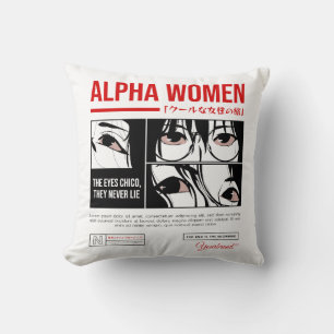 Almofada Japonês Anime Alpha Women