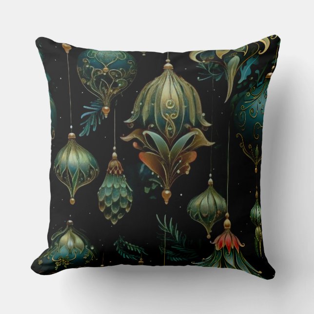 Almofada Jardim Botânico de Ornamento do Crepúsculo (Frente)