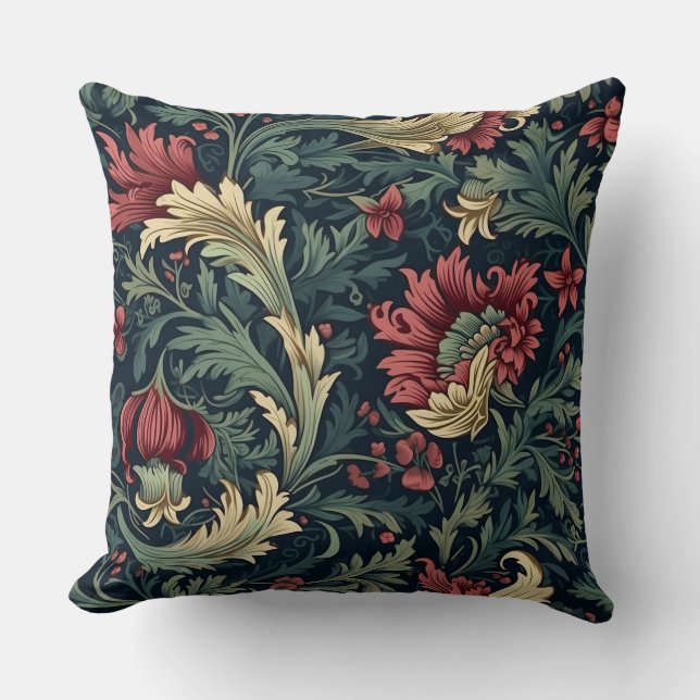 Almofada Jardim Botânico Morris de inverno (Frente)