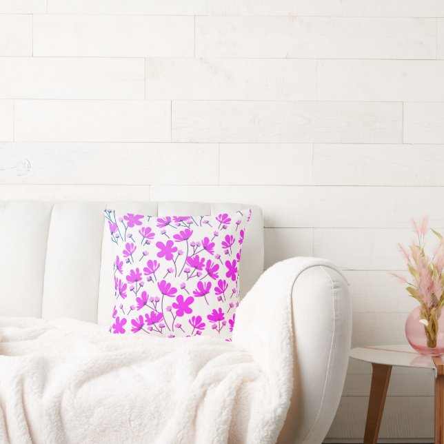 Almofada Jardim da Flor Roxo (Sofá)
