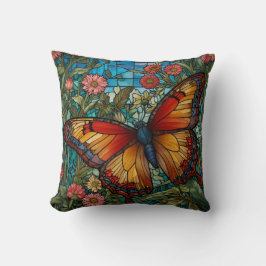 Almofada Jardim de borboletas de vidro de mancha retrorrefl