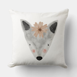 Almofada Jardim de cinzas brancas de bebês com uma cintura 