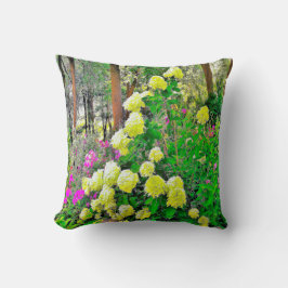 Almofada Jardim de Hydrangea do Chartreuse Green Limelight