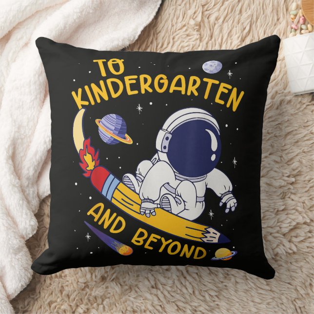 Almofada Jardim de Infância E Além Astronauta Volta às Aula (Cobertor)
