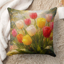 Jardim de Tulipas - Estilo Pintura