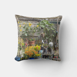 Almofada Jardim e barco estreito