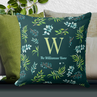 Almofada Jardim Floral Aquarela Bonito Personalizado