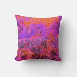 Almofada Jardim Impressionista Laranja Trippy Magenta