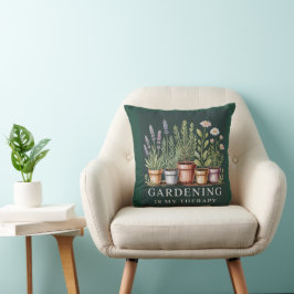 Almofada Jardinagem é meu Travesseiro decorativo Verde de T