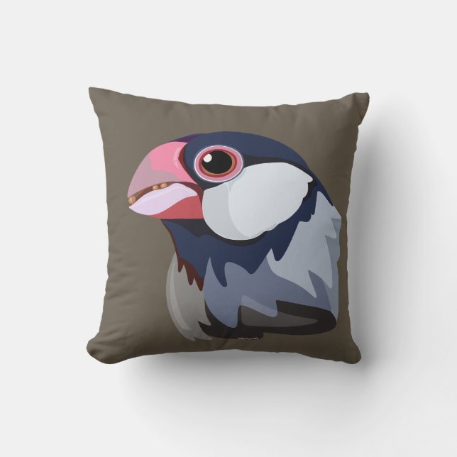 Almofada Java Sparrow — simplificado (Frente)