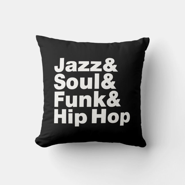 Almofada Jazz & alma & funk & Hip Hop (Frente)