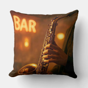 Almofada Jazz em Luzes de Bar