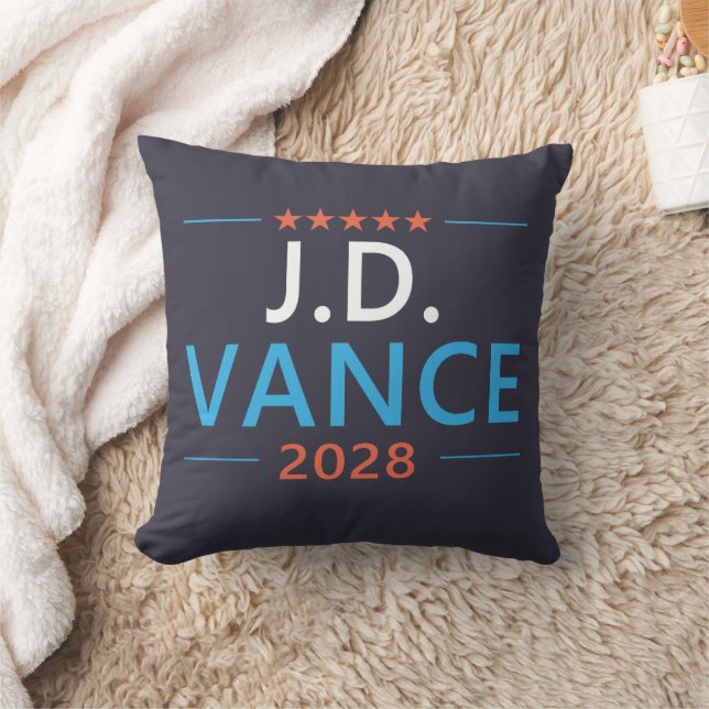 Almofada JD Vance 2028 Patriótico Republicano (Cobertor)